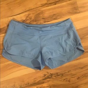 Sky blue Lululemon shorts